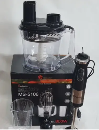 Погружной блендер-измельчитель DOMOTEC MS-5106 5 в 1, мощность 800 Вт, 2 скорости – универсальный и  Киев - изображение 2