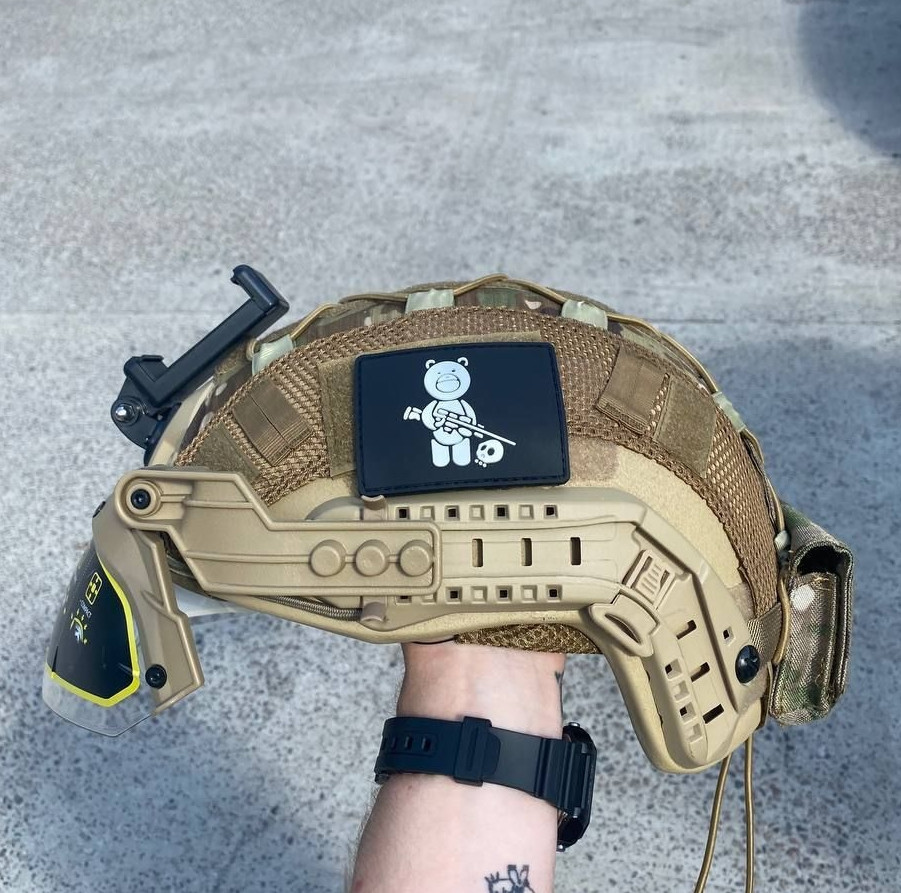 Тактический комплект шлем Fast Team Wendy с кавером + противовес + очки + крепление для камеры GoPro Винница - изображение 1