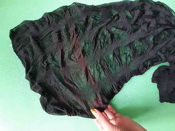 Шарф женский черный гармошка размер шарфа приблизительно 140*35см Киев