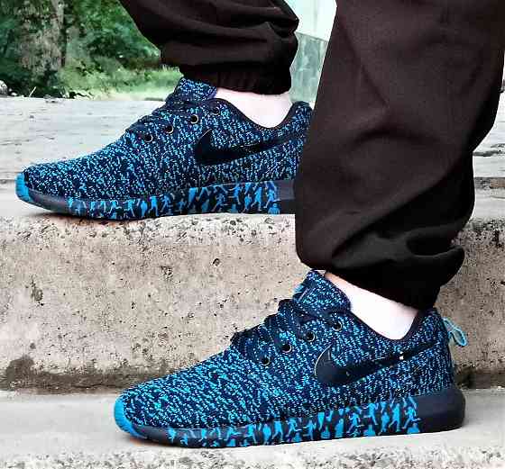 Кросівки Nike Сині Чоловічі Найк Блакитні Ткани (розміри: 41,42,43,44,45) Дніпро