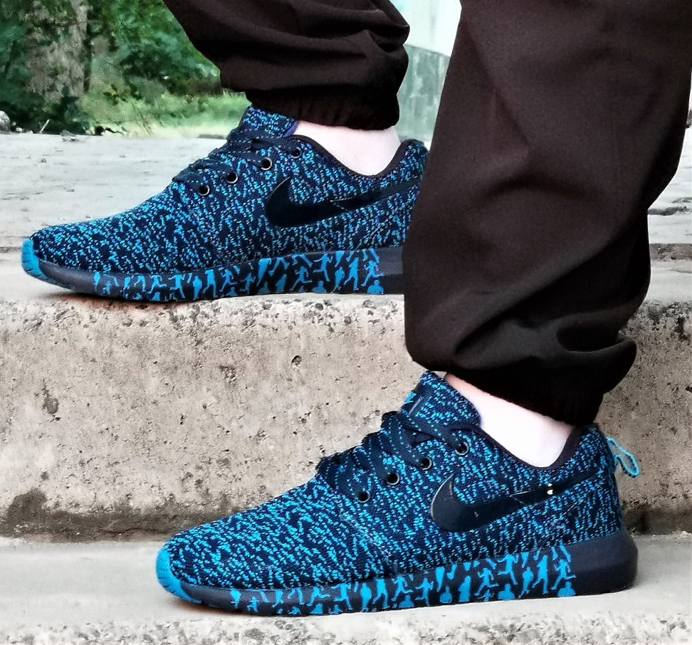 Кросівки Nike Сині Чоловічі Найк Блакитні Ткани (розміри: 41,42,43,44,45) Дніпро - фото 5