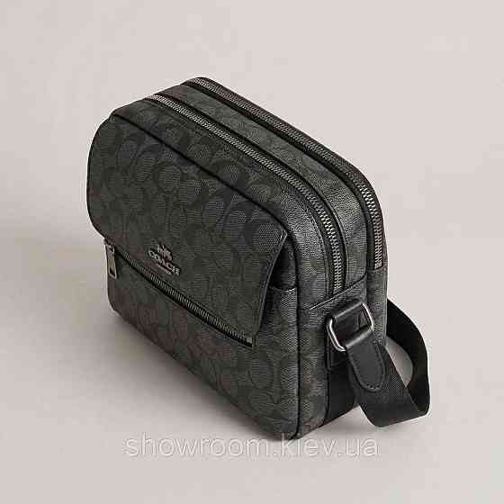 Мужская горизонтальная брендовая сумка Coach (2514) Киев
