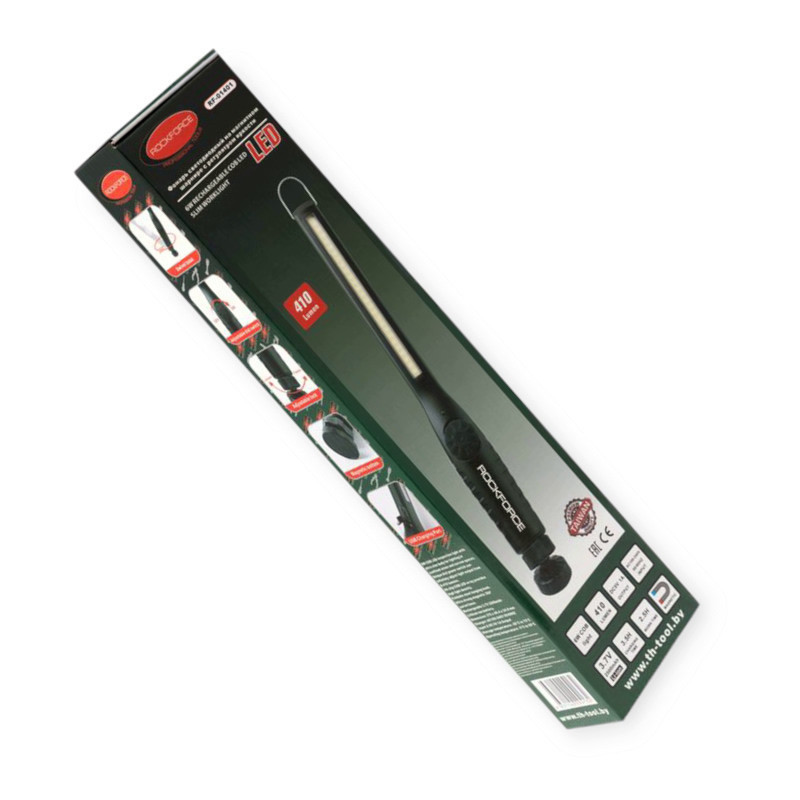 Фонарь 6w cob, 410 lumen, акб li-ion 2500 мач, mini usb, магн. шарнир, регул. яркости Rock FORCE инспекционный Мукачево - изображение 3