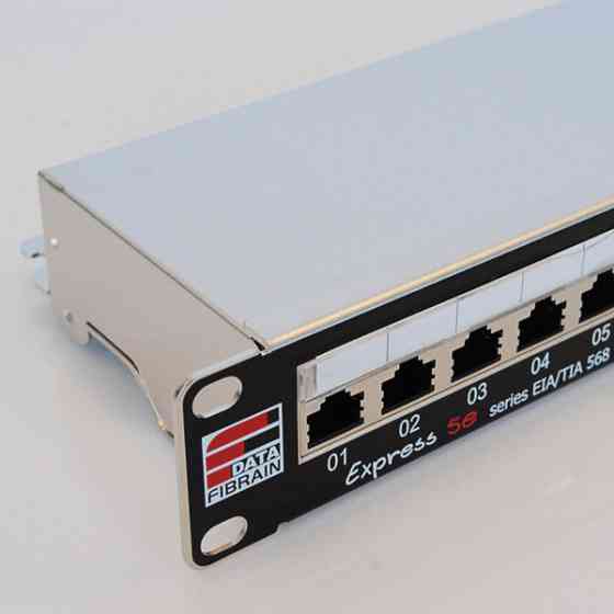 Патч-панель 19", 24xRJ45, FTP, Cat.5e, 1unit, Fibrain (XE100.250) Київ