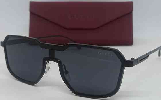 Брендові стильні чоловічі окуляри чорні в чорній метал оправі. Київ