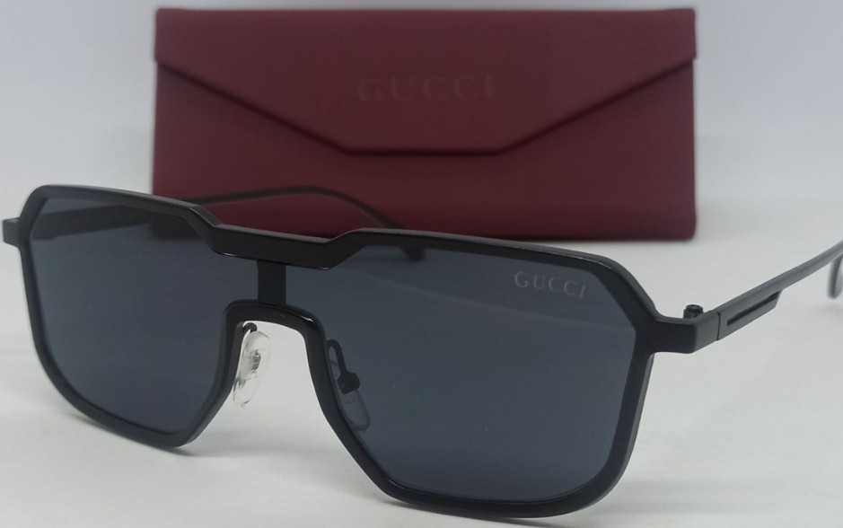 Брендові стильні чоловічі окуляри чорні в чорній метал оправі. Київ - фото 5