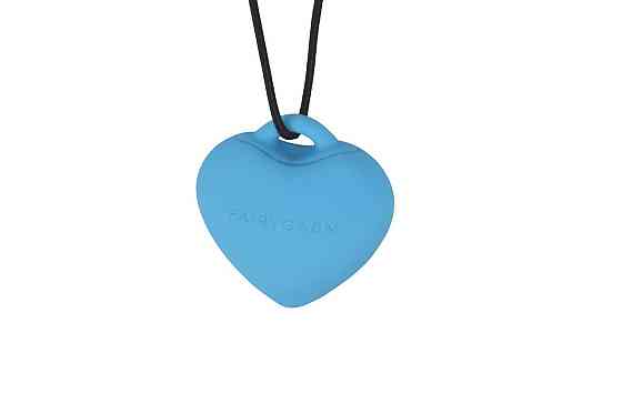 Мінівібратор «Сердечко» FairyGasm PleasureStone blue, 9 режимів, на шнурку Sex Aura Київ