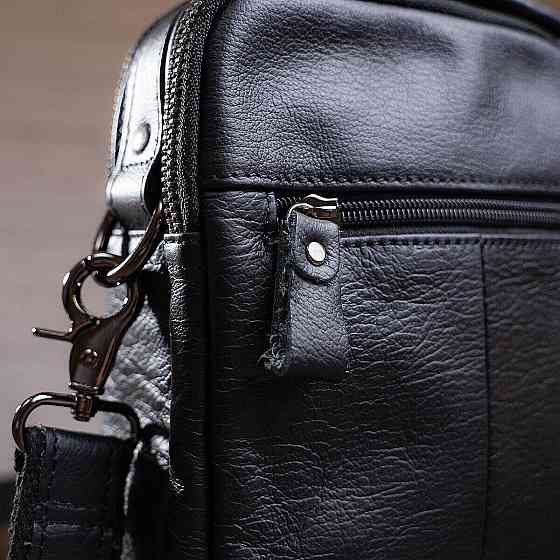 Сумка мужская кожаная Черная (Vintage) Киев