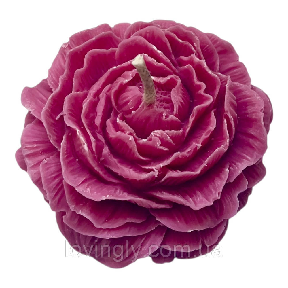 Свічка троянда 8 см натуральна ручної роботи – подарункова коробка, на 8 березня чи День Валентина Ірпінь - фото 2