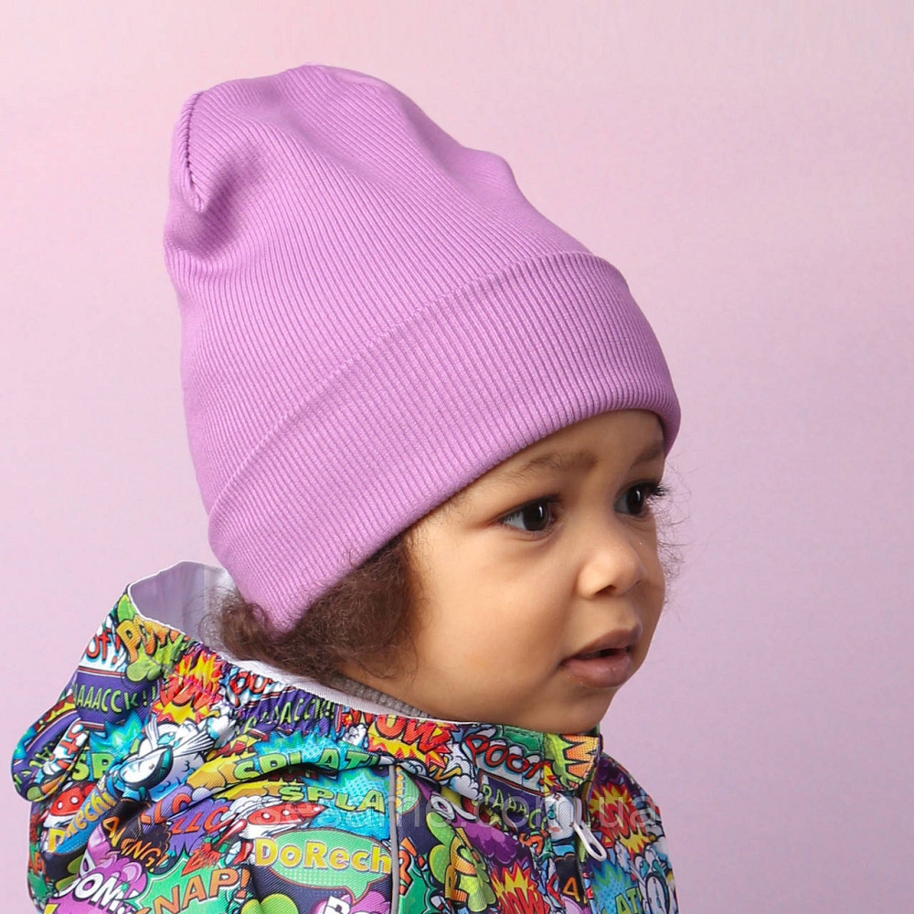 Дитяча Шапка Демісезонна Бузкова 44-48 Харків - фото 3