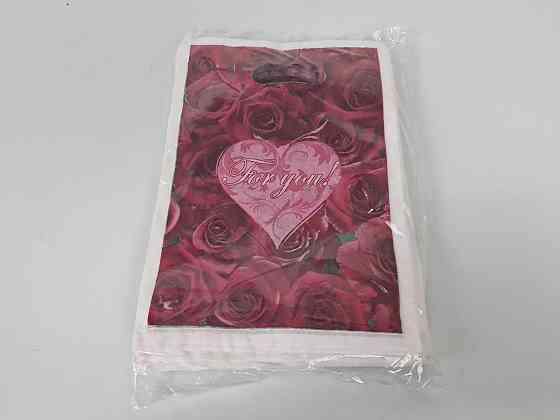 Пакети з вирубаною ручкою (20*30)"For you квіти (100 шт.) Харків