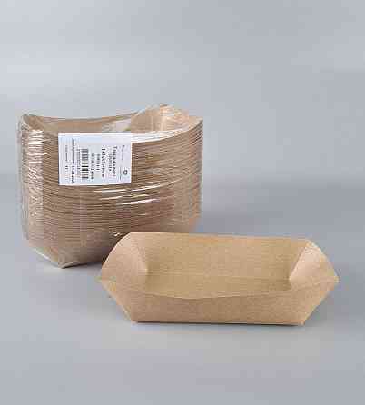 Тарілка зібрана "KRAFT" 360 мл 143*85*40 мм ламінована (100 шт.) Харків