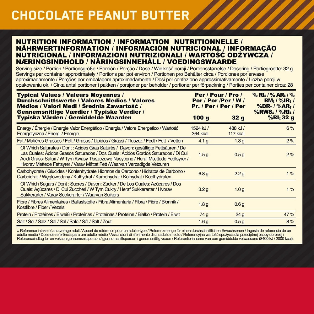 100% Whey Gold Standard 908 gram (Chocolate Peanut Butter) Луцьк - фото 2