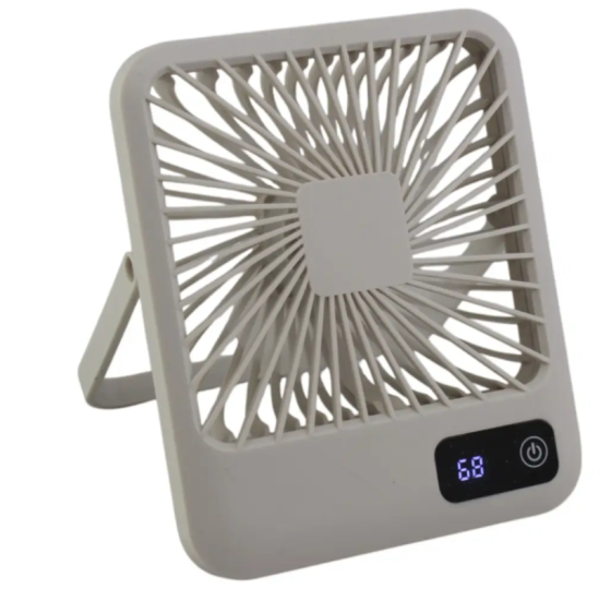 Вентилятор настільний акумуляторний 10038, білий Вінниця