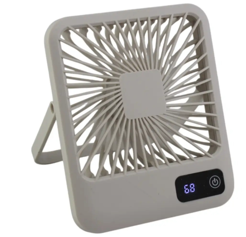 Вентилятор настільний акумуляторний 10038, білий Вінниця - фото 1