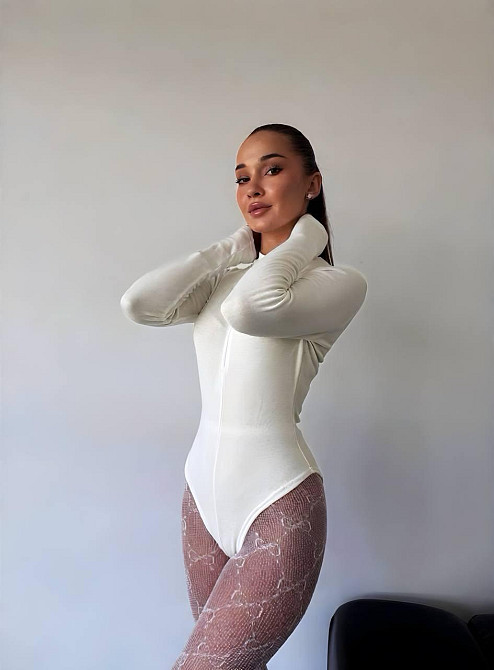 Женский теплый базовый боди на молнии джерси на флисе Молочный, 46/48 Одесса - изображение 5