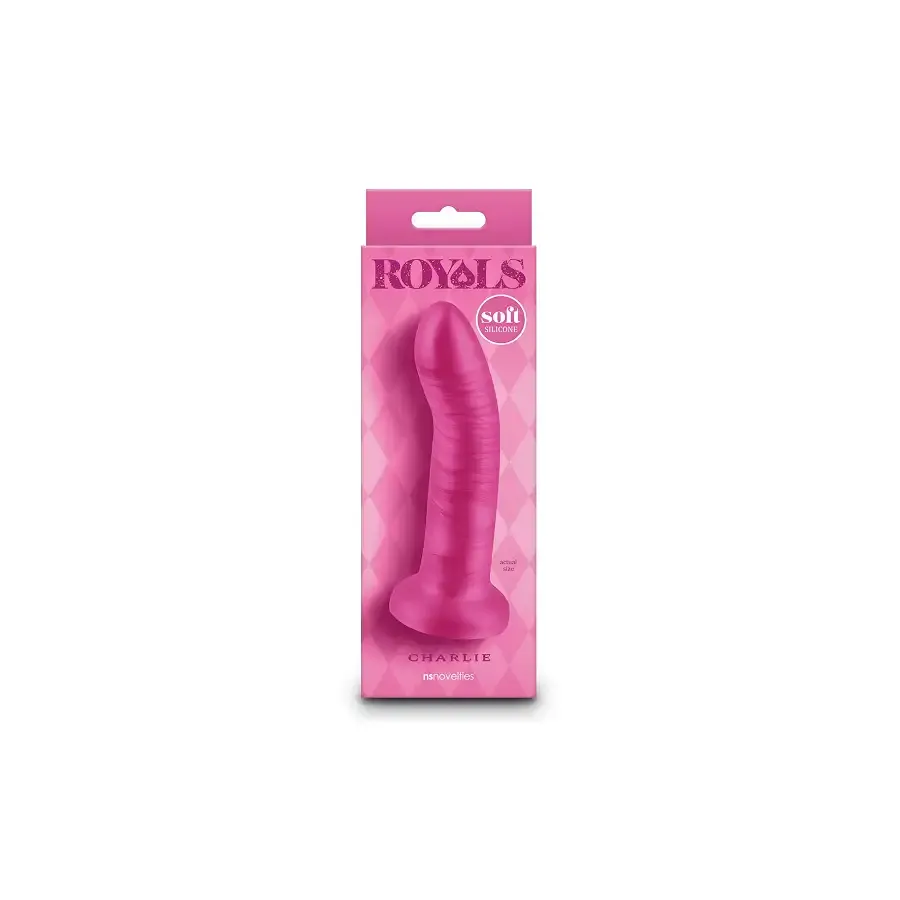 Дилдо NS Novelties Royals - 5" Charlie - Metallic Pink Львів - фото 4