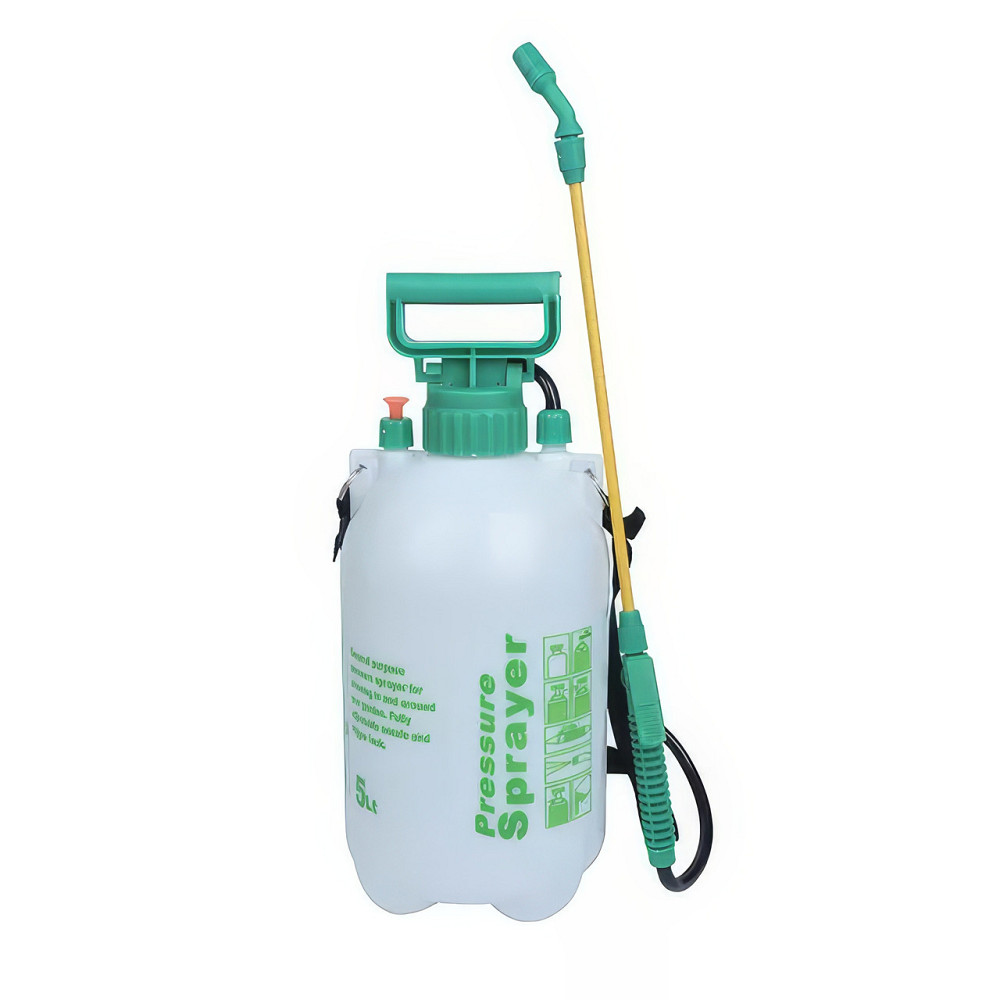 Ручной опрыскиватель для сада и огорода пневматический садовый,наплечный пластиковый,белый на 5 литров Каменец-Подольский - изображение 3