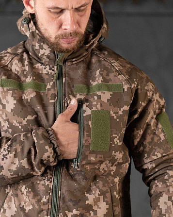 Зимняя мужская тактическая куртка Softshell OMNI-HEAT пиксель S Киев - изображение 18
