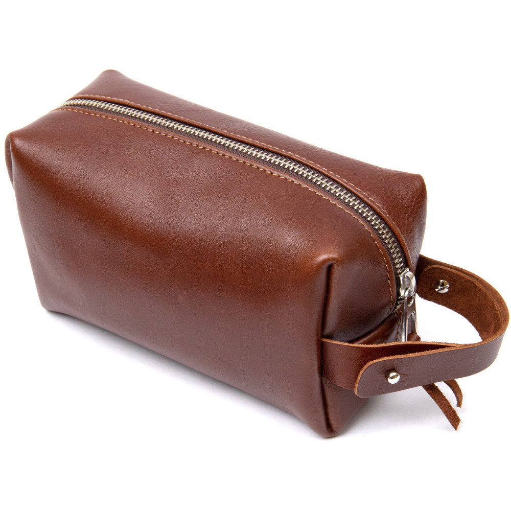 Чоловічий несесер з натуральної шкіри GRANDE PELLE 11416 Коричневий Київ - фото 10