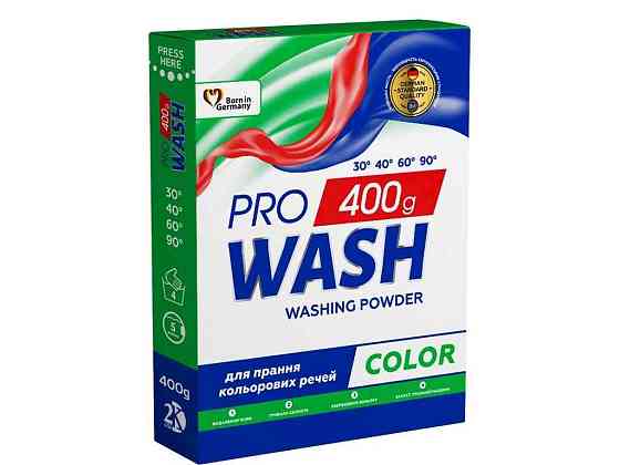 Стиральный порошок 400г авт/рук Color ТМ ProWash Solmir Киев