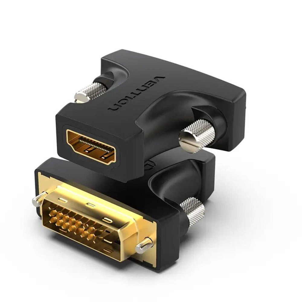 Відеоадаптер відео перехідник адаптер Vention HDMI "мама" - DVI "тато" Adapter Black AILB0 Одеса - фото 1