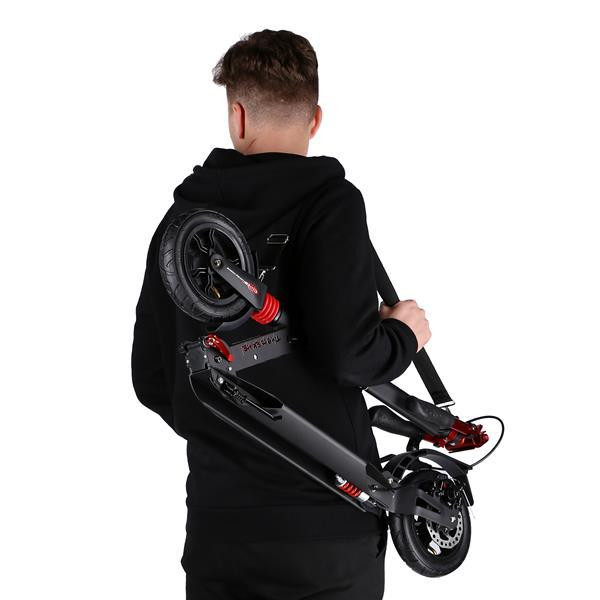 Самокат складний NILS EXTREME HM209T (чорно-червоний) Київ - фото 1