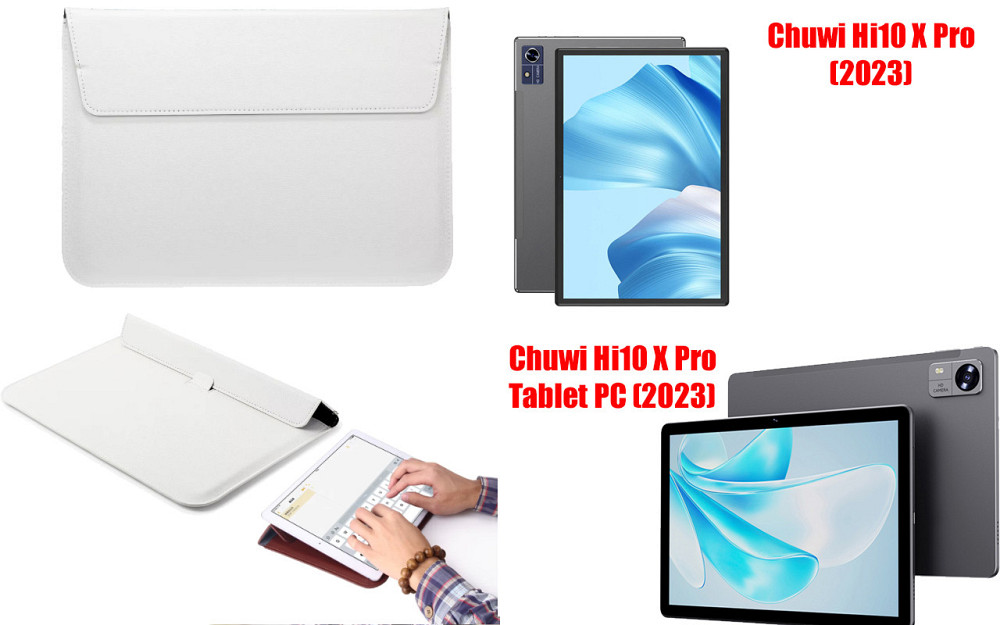 Чехол-конверт VitoCase для Chuwi Hi10 X Pro, Hi10 X Pro Tablet PC, с функцией подставки для планшета Белый Киев - изображение 1