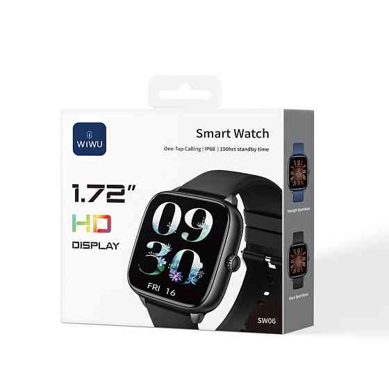 Смарт-часы WIWU Smart Watch SW06 Black Одесса