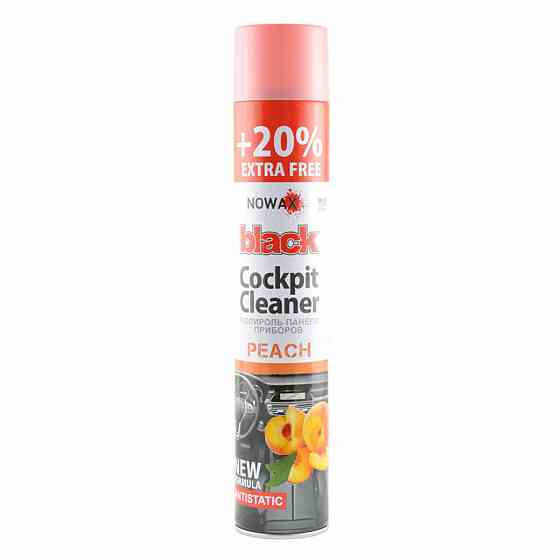 Поліроль для панелі приладів Nowax Cockpit Cleaner Spray Персик, 750мл Київ
