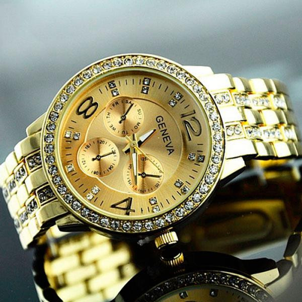 Годинник жіночий наручний Geneva Gold Золотистий Вінниця - фото 19