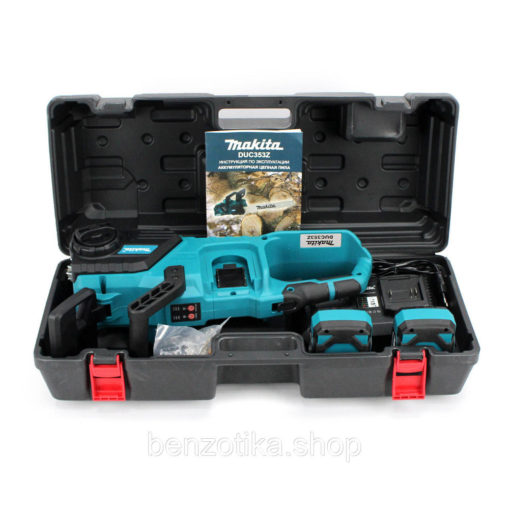Аккумуляторная цепная пила Makita DUC353Z 2 акумулятора Кейс Киев - изображение 9