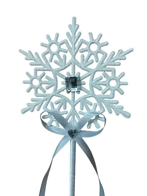 Паличка феї зі сніжинкою 43 см білий Київ - фото 2