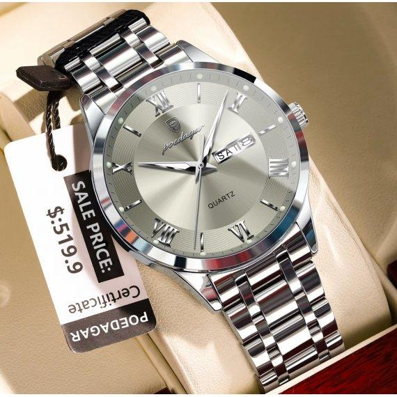 Мужские наручные часы Poedagar Berlin (Серебристый) Винница - изображение 7