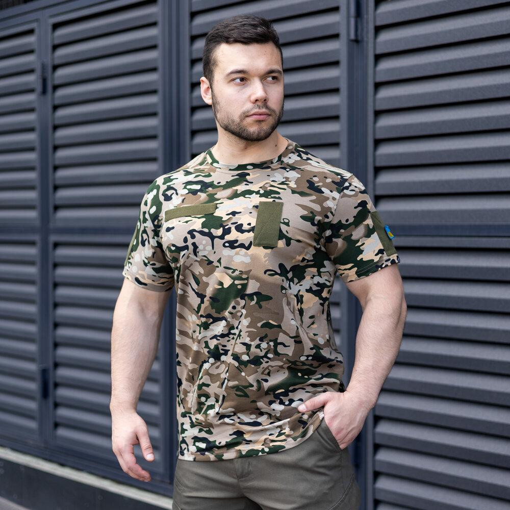 Футболка мужская однотонная Мультикам Pobedov Peremoga Військова Киев - изображение 1