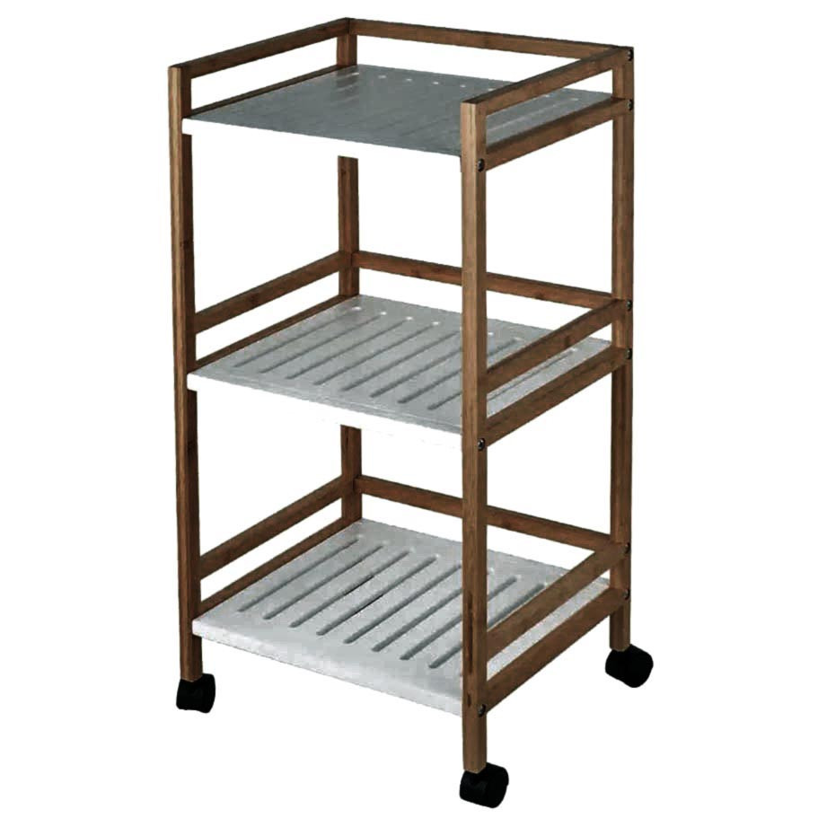 Етажерка для ванної на коліщатах "Нордес" кориця-зефір Миколаїв - фото 1