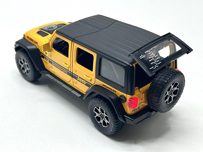 Машина Автосвіт Jeep vlanger інерційна відчиняються двері капот багажник 21см Жовта (AP-1979) Чернігів - фото 8