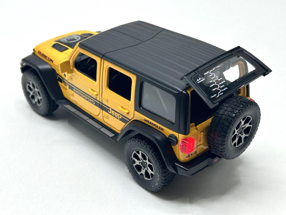 Машина Автосвіт Jeep vlanger інерційна відчиняються двері капот багажник 21см Жовта (AP-1979) Чернигов - изображение 8