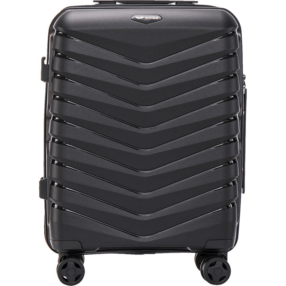 Валіза поліпропіленова WINGS PHX01 мала 55 см чорна Київ - фото 2
