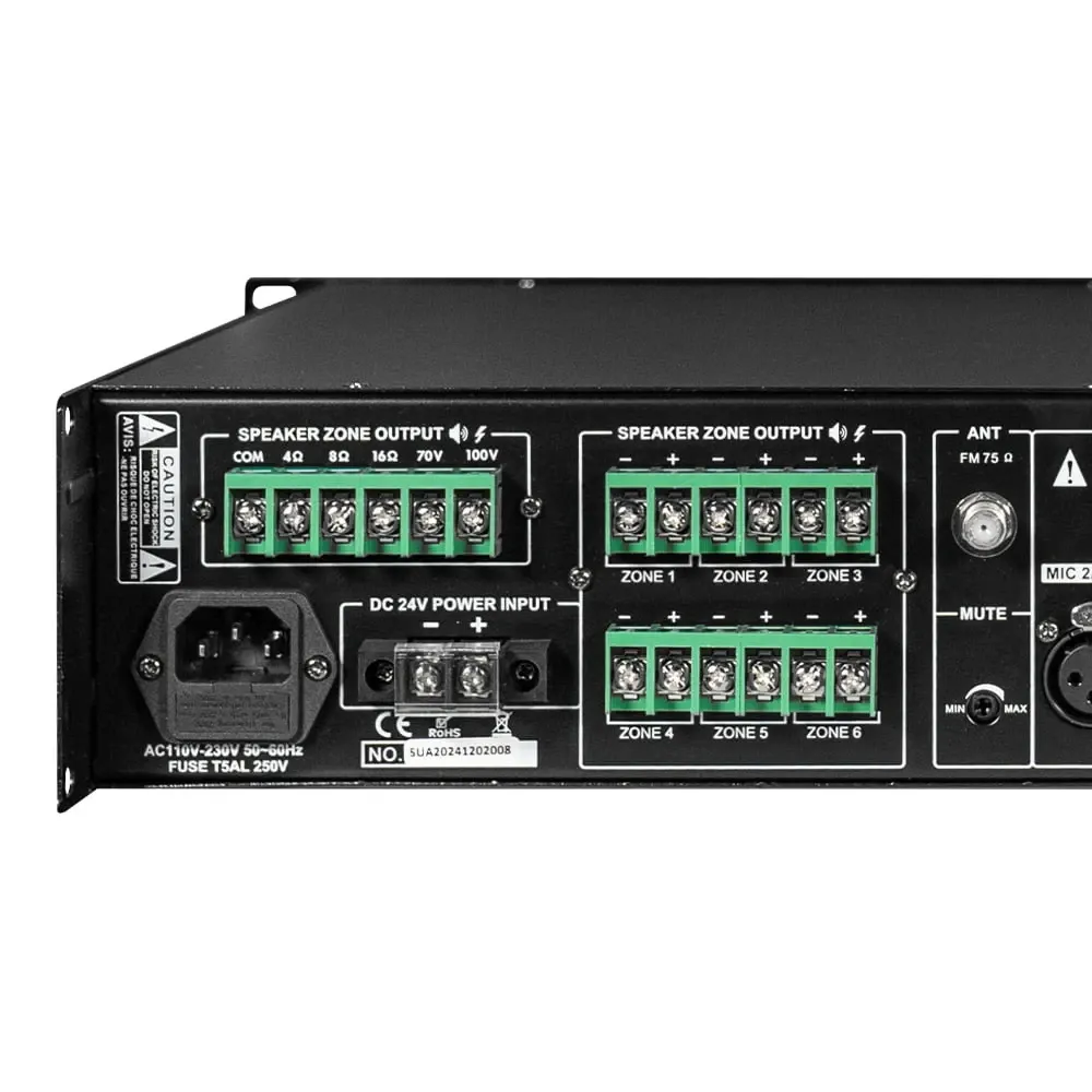 Мікшуючий підсилювач CMX DA-500MT, 6 зон, 19'' (17-00006) Київ - фото 7