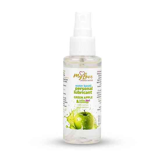 2в1 лубрикант та масажний гель - MyLove Aroma Series Intim&Massage Green Apple, 50 мл Sex Aura Київ
