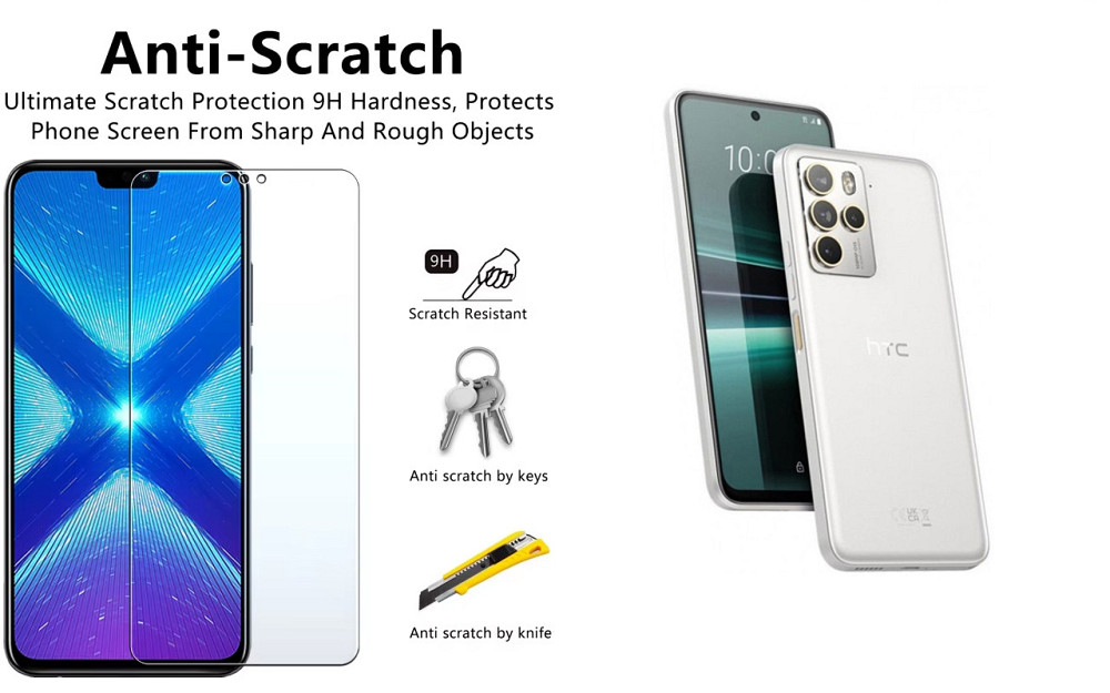 Защитное стекло NeoGlass для HTC U23 Pro 5G – ультрапрозрачное и устойчивое Киев - изображение 1