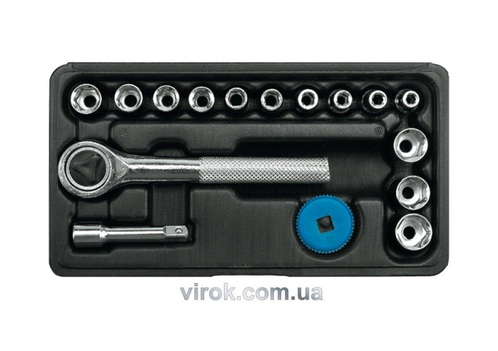 Набір головок торцевих VOREL : квадрат 1/4