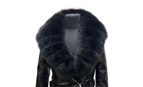 Комір жіночій з песца на підкладці Чорний Харків