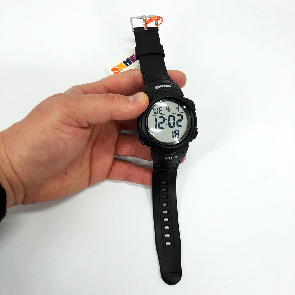 Удобные часы для занятий спортом SKMEI 1068BK, Цифровые часы для активного образа жизни NW-83 Львов - изображение 17