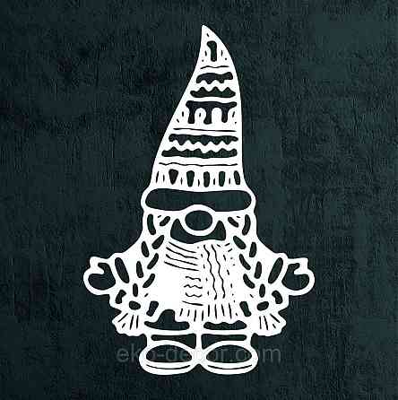 Декоративное настенное Панно «Гном», Декор на стену 110*72 см, Белый Киев