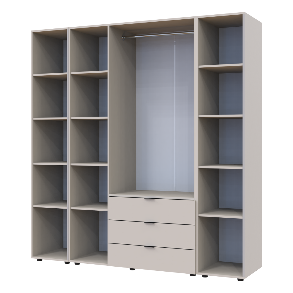 Комплект шкафов для одежды Doros Гелар (3 шт.) 192,6х49,5х203,4 см Кашемир (DRS-011246) Львов - изображение 6