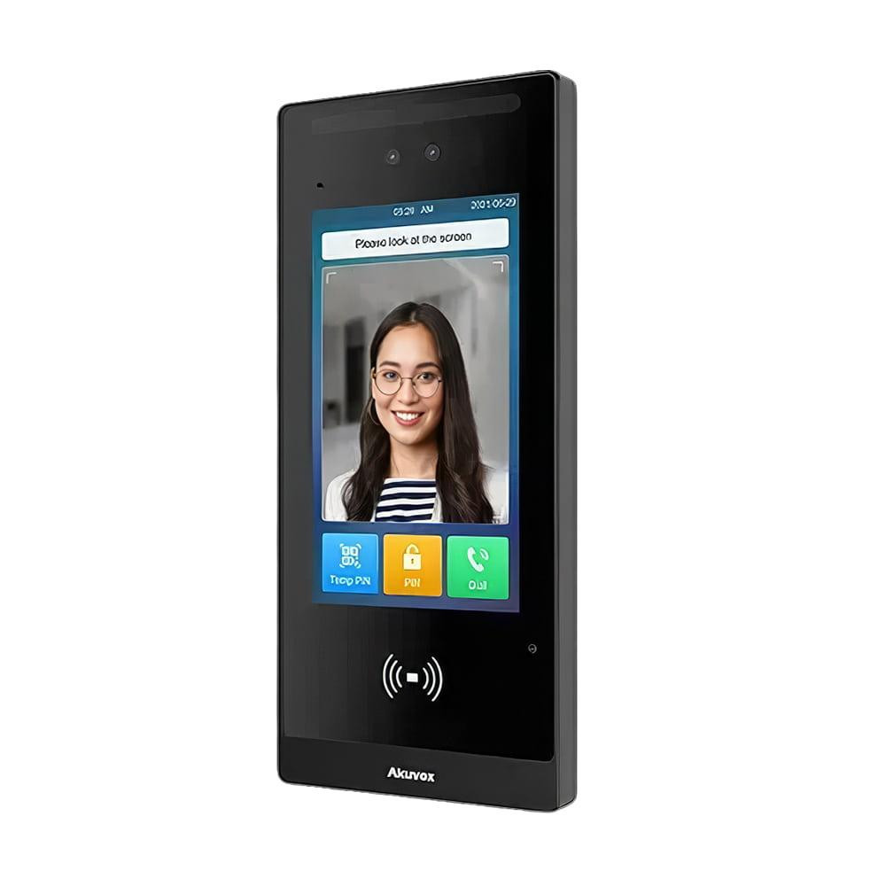 IP-відеопанель багатоабонентська 2Mp Akuvox E18C з екраном 7