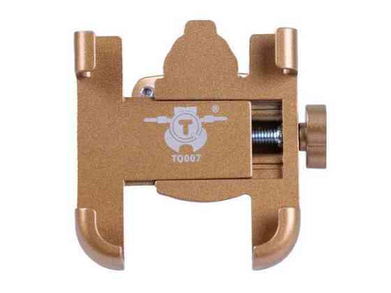 Держатель телефона HFCM-28  (крепление на руль), алюминий, золото Мукачево