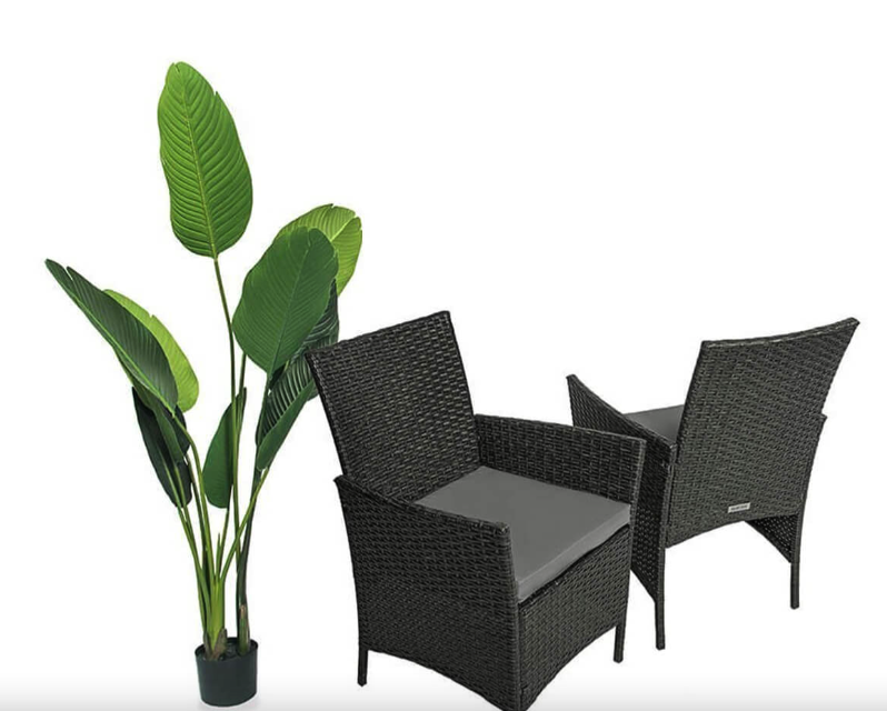 Набір меблів з ротанга LUXURY для саду, балкона, тераси та дачі, зручний комплект: стіл і два крісла Київ - фото 10